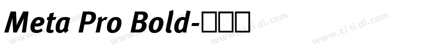 Meta Pro Bold字体转换